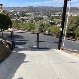 My new gates 2 7' gates black chain link My new gates 2 7' gates black chain link