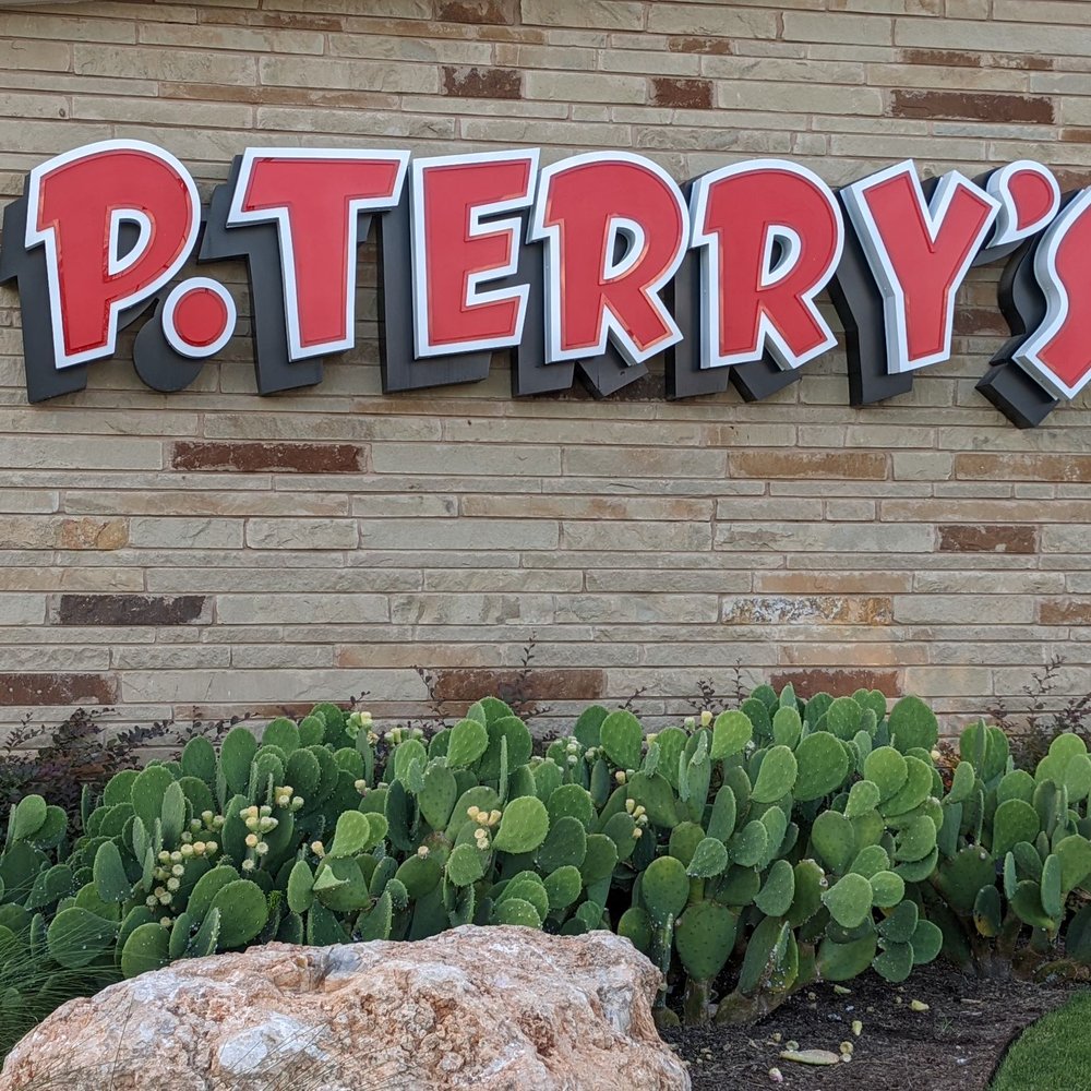 P. Terry's Burger Stand - Sign at the entrance - Fast Food Near Me - Georgetown, Texas P. Terry's Burger Stand - Sign at the entrance - Fast Food Near Me - Georgetown, Texas