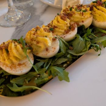 MOMO Crowfield - Deviled Eggs ($10) - New American Near Me - Goose Creek, South Carolina