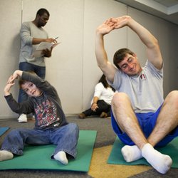 New York Cares - Early morning yoga.