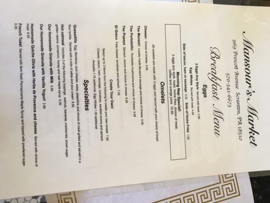 Menu photo 7 Mansour's Market Scranton, PA Menu photo 7 Mansour's Market Scranton, PA