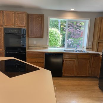 1st Proservice - Old Kitchen with small window over sink and hardly any countertop space - General Contractors Near Me - Kent, Washington
