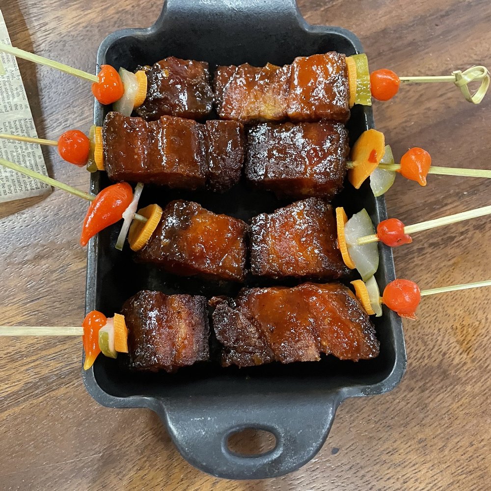 Pork belly and pickles Pork belly and pickles