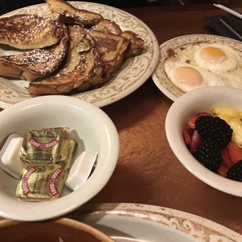 Another Broken Egg Cafe - French toast with eggs and fruits - Breakfast & Brunch Near Me - Nashville, Tennessee