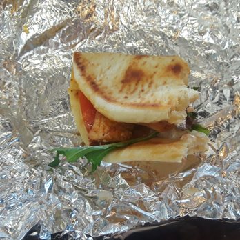 Kebab Daddy - Chicken Shish Wrap...hubby ate most of it before taking a pic! - Mediterranean Near Me - Montrose, California