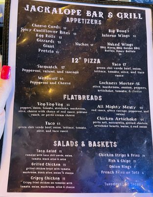 Menu photo 2 Jackalope Bar & Grill Kennewick, WA