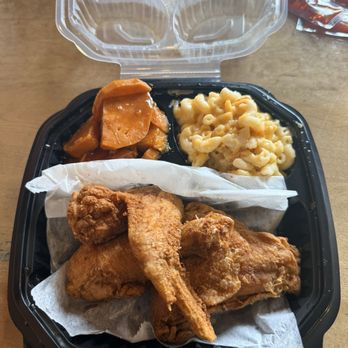 Ruby's Southern Comfort Kitchen - 3 Piece Fried Chicken Dinner w/ side of Mac & Cheese and Sweet Potatoes/Yams - Southern Near Me - Bowie, Maryland Ruby's Southern Comfort Kitchen - 3 Piece Fried Chicken Dinner w/ side of Mac & Cheese and Sweet Potatoes/Yams - Southern Near Me - Bowie, Maryland