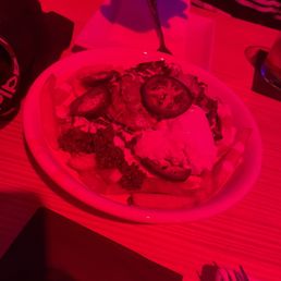 It's so red inside but this is the chili Cowboy Queso Fries It's so red inside but this is the chili Cowboy Queso Fries