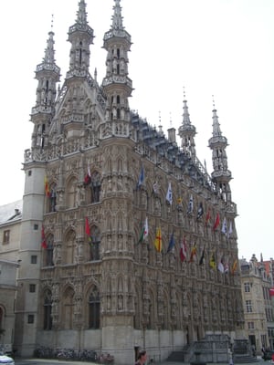 Historic Leuven Town Hall by null