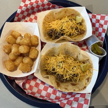 Rusty Taco - Rusty combo Texican Taco x 2 with tator tots - Tacos Near Me - Atlanta, Georgia Rusty Taco - Rusty combo Texican Taco x 2 with tator tots - Tacos Near Me - Atlanta, Georgia