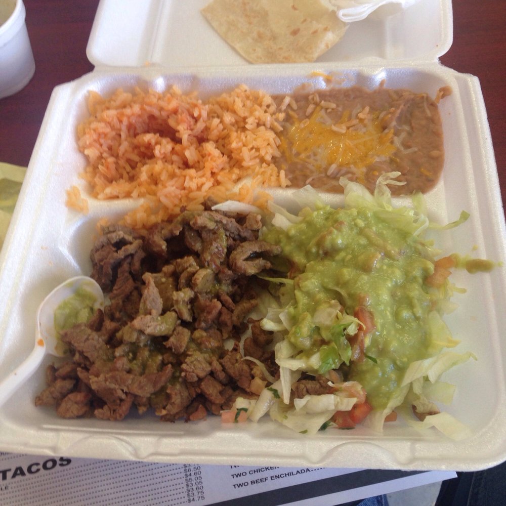 Diego's Taco Shop - Carne Asada Plate. No flavor. - Mexican Near Me - Alpine, California