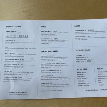 Emmett’s Cafe - Menu side 1 of 2  Current 7/24 - Cafes Near Me - Columbus, Ohio