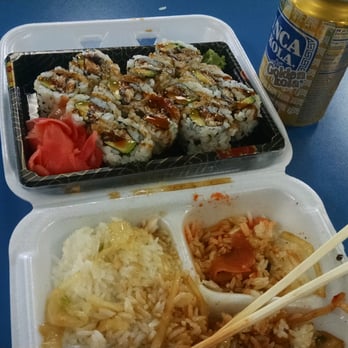 Sakura Japan - 2 eel avocado rolls and eaten beef teriyaki and inca kola - Japanese Near Me - Harrison, New Jersey