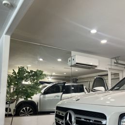 A/C + TV waiting room also a plus your car is right in sight! Thank you Angel