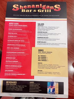 Menu photo 2 Shenanigan's Summerville, SC