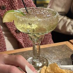 Amigos Mexican Cantina - Margarita with the salted rim! Great drink!