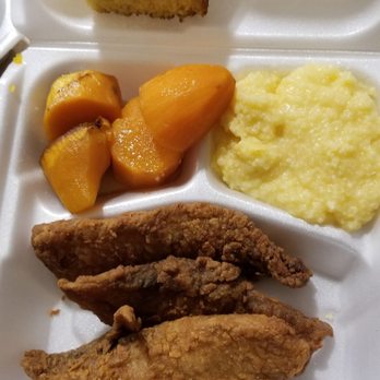 Fried Green Tomatoes - meat, mashed potatoes, and carrots in a styrofoam container - Southern Near Me - Centerville, Georgia Fried Green Tomatoes - meat, mashed potatoes, and carrots in a styrofoam container - Southern Near Me - Centerville, Georgia