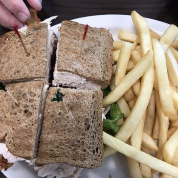 Red Fox Diner - Turkey club asked to Just have 2 pieces of bread - Breakfast & Brunch Near Me - Lighthouse Point, Florida