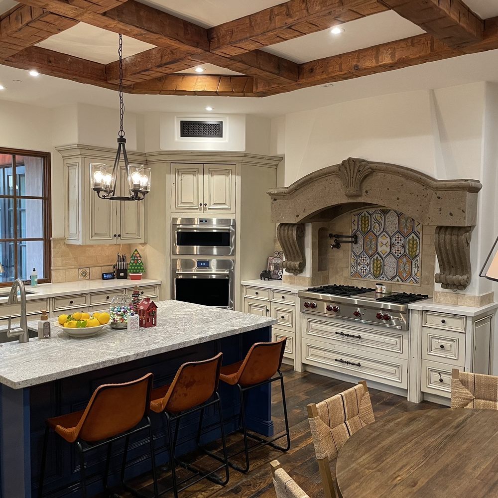 a large kitchen a large kitchen