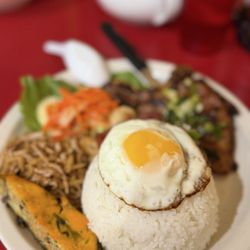 Porkchop rice plate