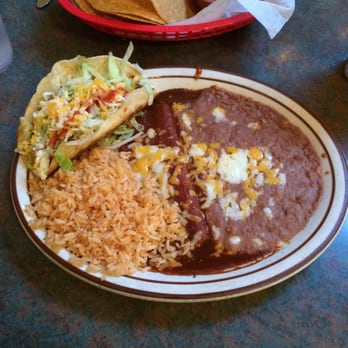 Super Mex - Combo #1 - beef taco and cheese enchilada - Mexican Near Me - Long Beach, California
