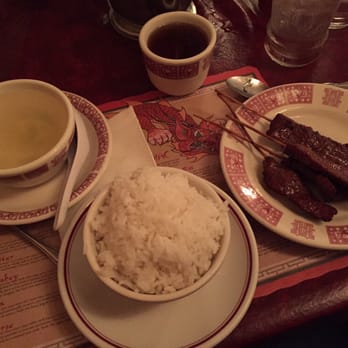 Hunan Restaurant - Egg drop soup, white rice and teriyaki beef skewers - Chinese Near Me - Jefferson City, Missouri Hunan Restaurant - Egg drop soup, white rice and teriyaki beef skewers - Chinese Near Me - Jefferson City, Missouri