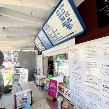 Red's Eats - Menu Board - Seafood Near Me - Wiscasset, Maine
