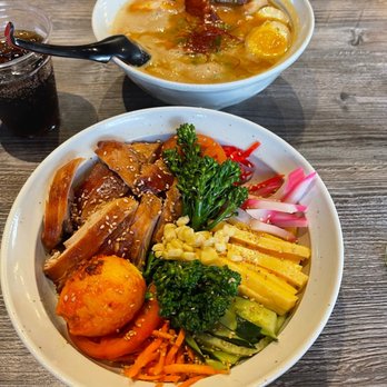 Nikka Ramen - hiyashi chuka (summer special) with spicy deep fried egg - Ramen Near Me - Goleta, California