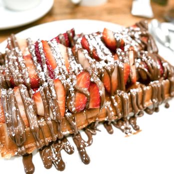 More Than Waffles - Waffle w/ Strawberries & Nutella. - Breakfast & Brunch Near Me - Encino, California