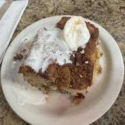 Their coffee cake was just so good not too sweet or bitter.it was fresh and warm and the butter was amazing. Their coffee cake was just so good not too sweet or bitter.it was fresh and warm and the butter was amazing.