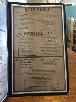 Menu photo 5 Double S Steakhouse Willcox, AZ