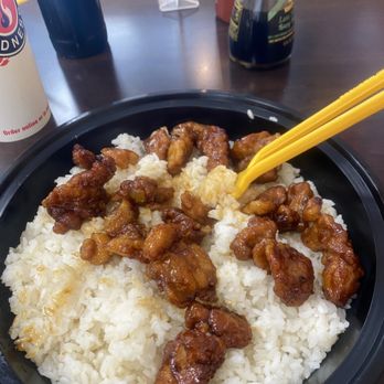 Teriyaki Madness - Large orange chicken with white rice and no vegetables and a drink over $20 what a joke. - Asian Fusion Near Me - Clearwater, Florida Teriyaki Madness - Large orange chicken with white rice and no vegetables and a drink over $20 what a joke. - Asian Fusion Near Me - Clearwater, Florida