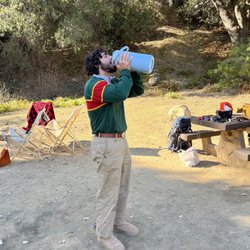 Paradise Campground - Me, absolutely GLUGGING