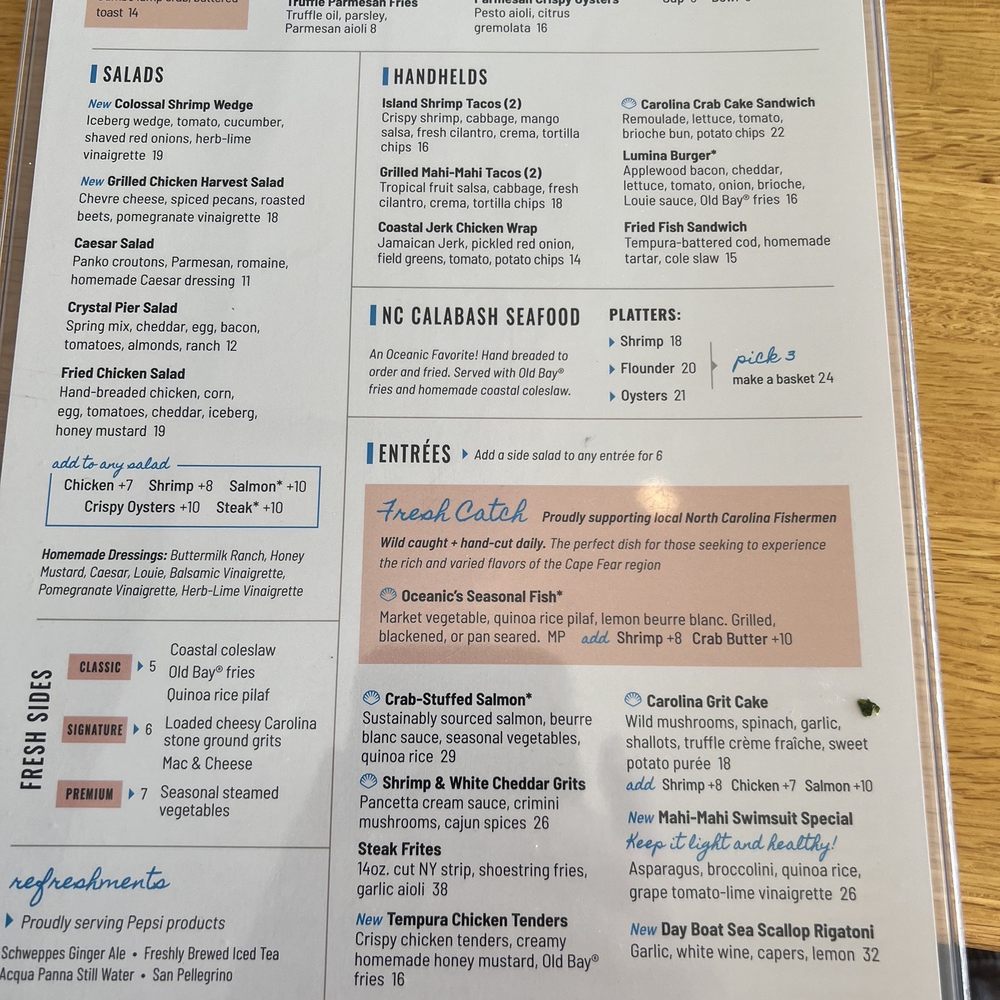 Oceanic - 2024 menu - Seafood Near Me - Wrightsville Beach, North Carolina Oceanic - 2024 menu - Seafood Near Me - Wrightsville Beach, North Carolina