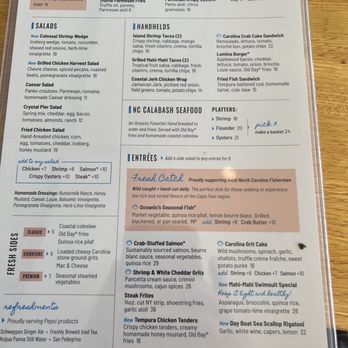 Oceanic - 2024 menu - Seafood Near Me - Wrightsville Beach, North Carolina Oceanic - 2024 menu - Seafood Near Me - Wrightsville Beach, North Carolina