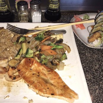 Kaze - Hibachi shrimp and salmon with fried rice and veggies - Japanese Near Me - Dallas, Texas Kaze - Hibachi shrimp and salmon with fried rice and veggies - Japanese Near Me - Dallas, Texas