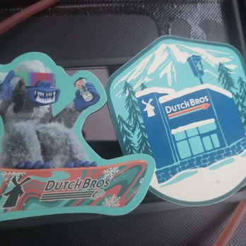 Dutch Bros Coffee - December stickers - Juice Bars & Smoothies Near Me - Visalia, California Dutch Bros Coffee - December stickers - Juice Bars & Smoothies Near Me - Visalia, California