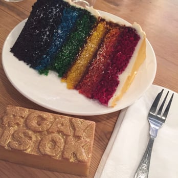 Teacup - Rainbow cake! Very fitting with the #gayisok Lush campaign I was currently working with. - Coffee & Tea Near Me - Manchester, XGM