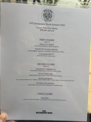 Menu photo 2 Bocca di Bacco New York, NY