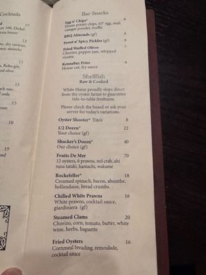 Menu photo 4 White Horse Salt Lake City, UT Menu photo 4 White Horse Salt Lake City, UT