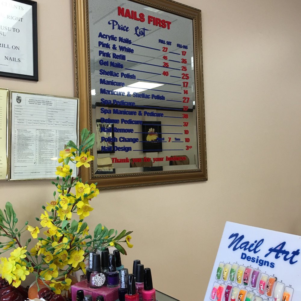 Nails First - Pricing - Nail Salons Near Me - Knoxville, Tennessee Nails First - Pricing - Nail Salons Near Me - Knoxville, Tennessee