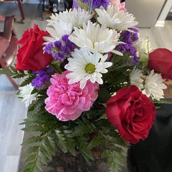 River City Florist - These were the Boldly Bashful by BloomNation Deluxe version.