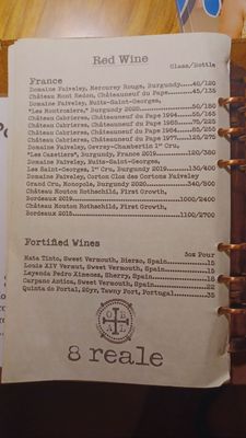 Menu photo 8 8 Reale OBAL Orange Beach, AL