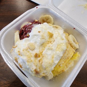Sunday’s Kitchen - Red velvet banana pudding - Salad Near Me - Amarillo, Texas