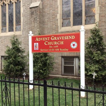 Advent-Gravesend Church - New sign in the side yard - Churches Near Me - Brooklyn, New York