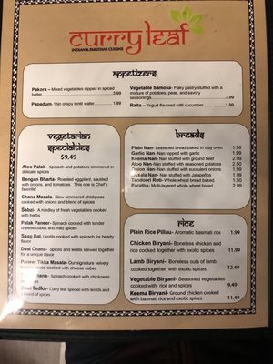 Menu photo 8 Curry Leaf San Francisco, CA