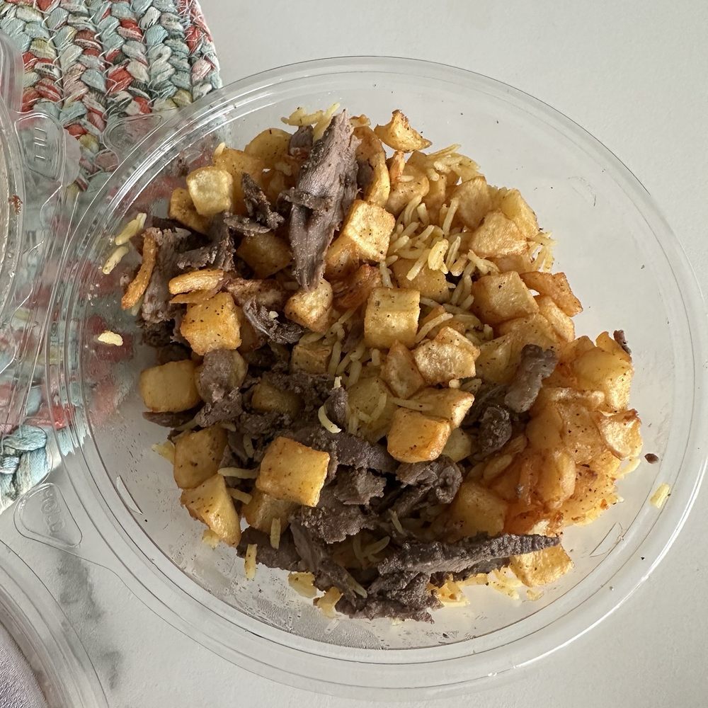 Shwarmas - Beef Shawarma, it was not even half bowl...I thought it was a leftover from my husband... - Lebanese Near Me - Lake Charles, Louisiana Shwarmas - Beef Shawarma, it was not even half bowl...I thought it was a leftover from my husband... - Lebanese Near Me - Lake Charles, Louisiana