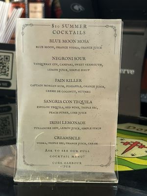 Menu photo 4 Cork Harbour Pub Pittsburgh, PA