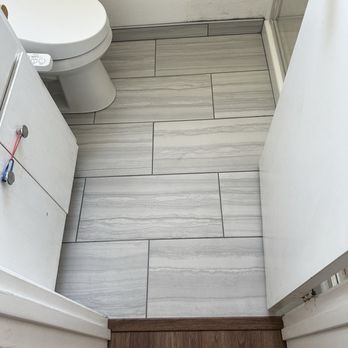 ProSource of Salinas - Bathroom with tile baseboards by Jerry - Carpeting Near Me - Salinas, California ProSource of Salinas - Bathroom with tile baseboards by Jerry - Carpeting Near Me - Salinas, California