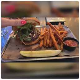 Bacon, Bourbon & Bleu Burger